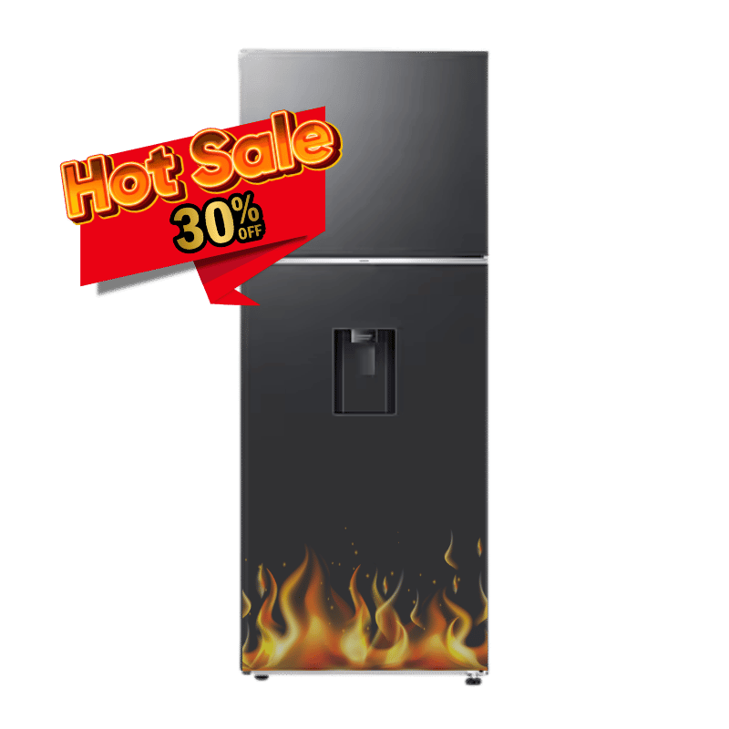 Heladera Samsung Freezer Superior con AI Energy Mode Black 407L Hot sale