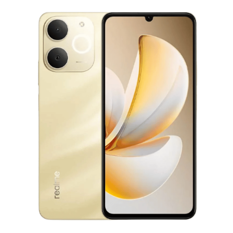 Realme Note 70 vista frontal y posterior