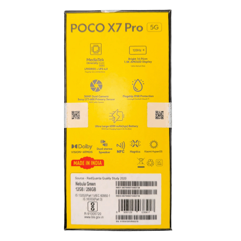 Poco X7 Pro versión india 