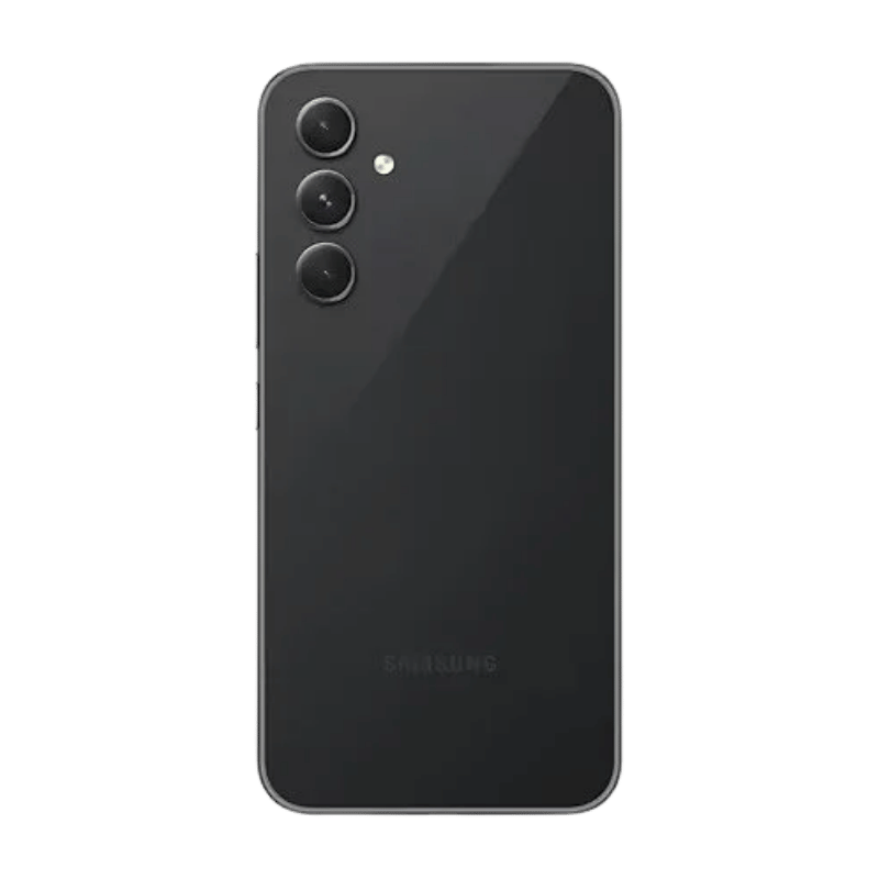 Samsung Galaxy A54 5G negro, vista posterior