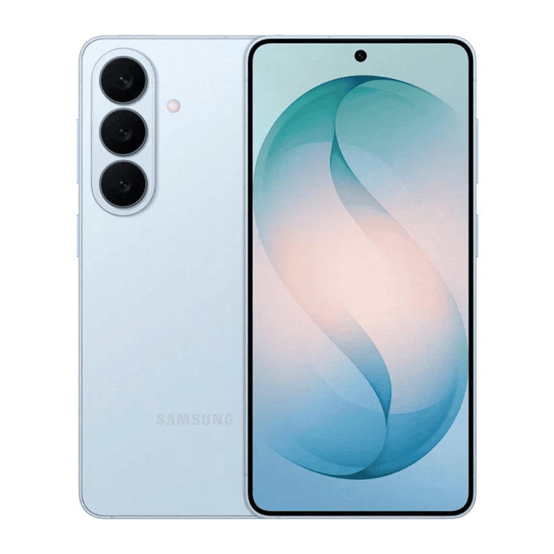 Samsung Galaxy S26 Plus 5G color azul vista frontal y posterior