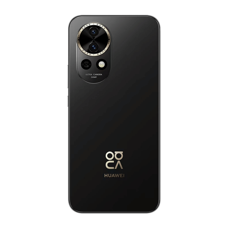 Huawei Nova 13 color negro, vista posterior
