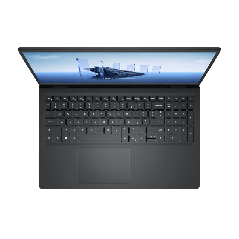 Notebook DELL 15 LDC15255 vista superior color negro