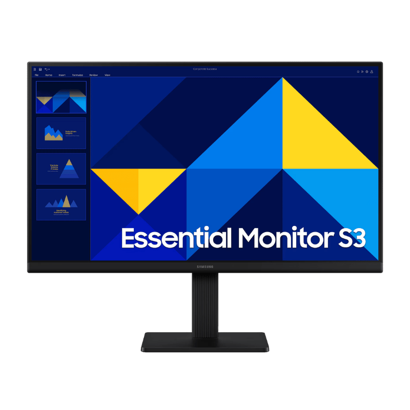 Monitor Led Samsung Essential S3 22" S22D300GAL color negro