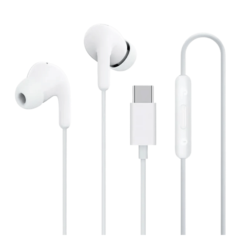 Auricular Xiaomi M2413E1 TYPE-C color blanco