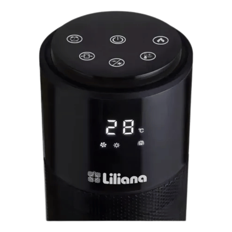 Turbocalefactor Eléctrico Liliana Towerflame Negro TCH50