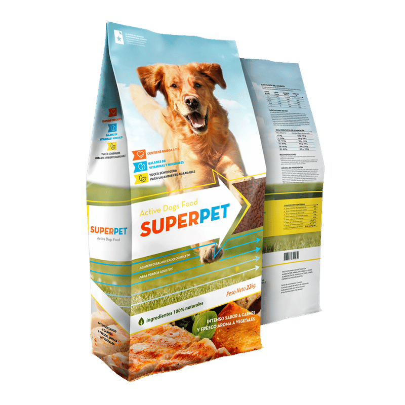 Comida para Perro Adulto Active Dogs Food SuperPet 22Kg