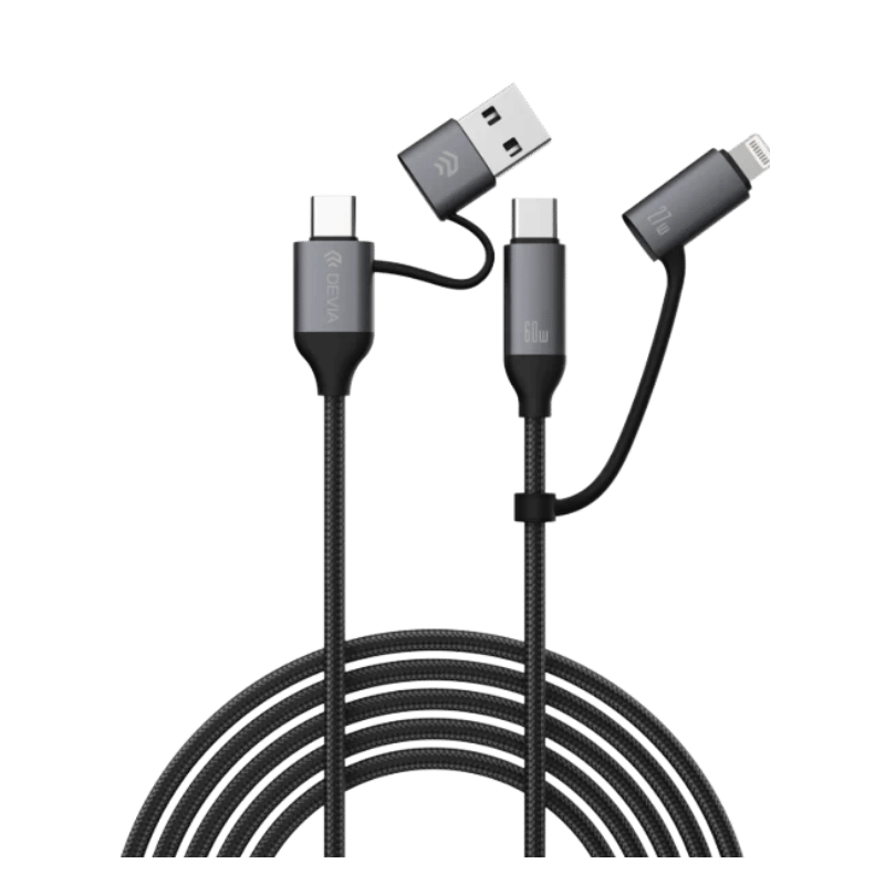 Cable Devia Multi Funcion 4 en 1 Woven Fast cable (1.5M)
