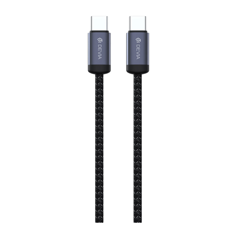 CABLE Devia USB-C a USB-C 60W carga rápida 1 m