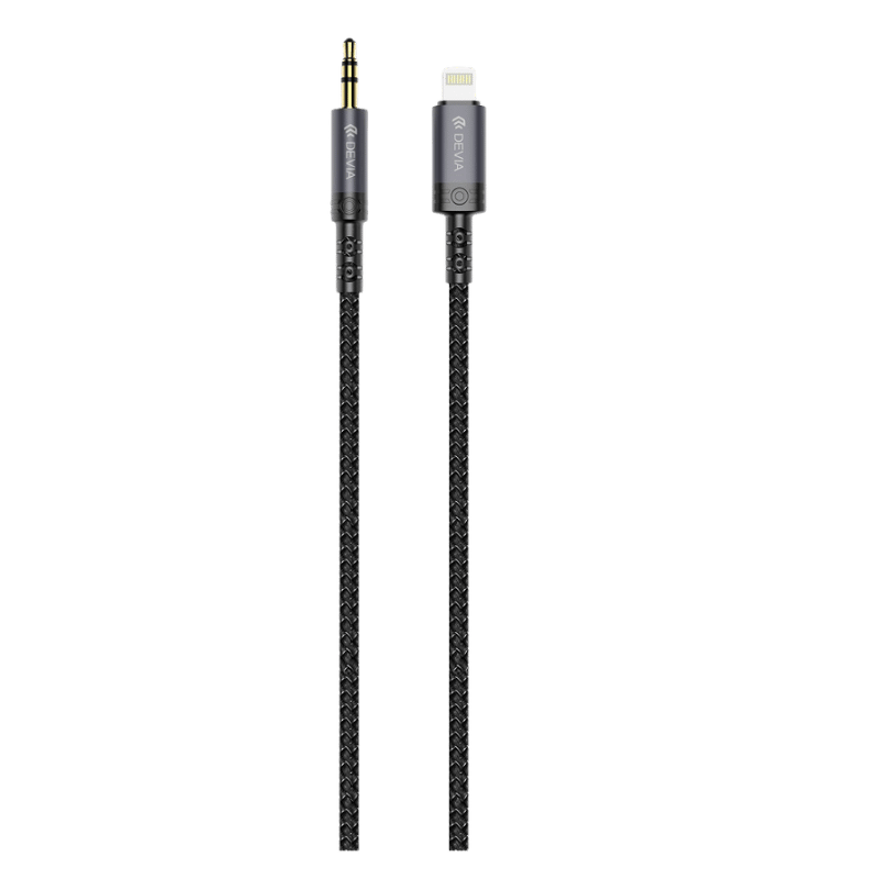 CABLE Devia iPure Lightning a auxiliar 3,5 mm audio trenzado 1 m