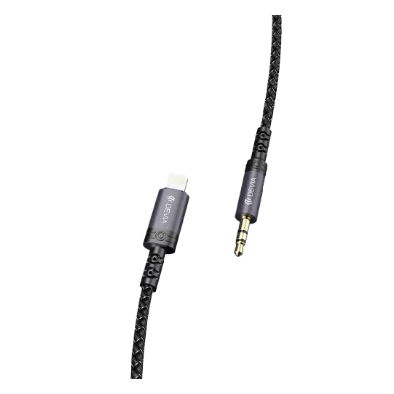 CABLE Devia iPure Lightning a auxiliar 3,5 mm audio trenzado 1 m