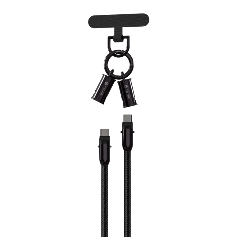 devia extreme speed cable usb-c a usb-c 60 w corto 0,3 m desert titanium