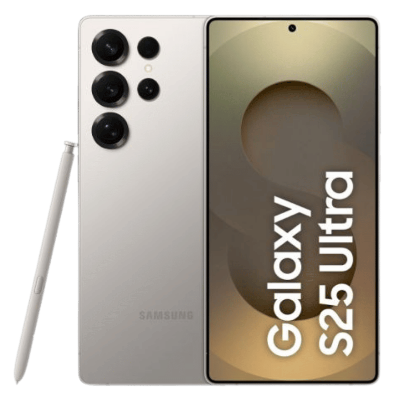 Samsung Galaxy S25 Ultra color blanco con descuento en efectivo