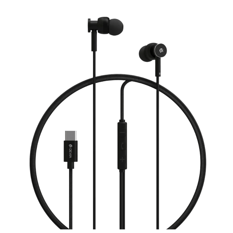 AURICULAR DEVIA SMART SERIES M1 METAL WIRED TYPE-C