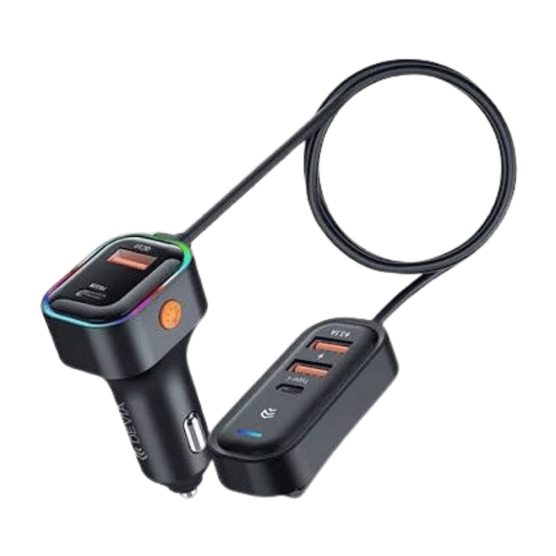 CARGADOR DEVIA PRO1 3A+2C 45W FULL COMPATIBLE FAST CAR BLACK