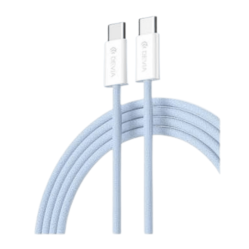 CABLE DEVIA SMART SERIES C TO C PD 60W WOVEN FAST BLUE