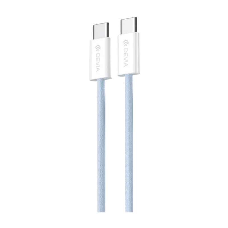 CABLE DEVIA SMART SERIES C TO C PD 60W WOVEN FAST BLUE