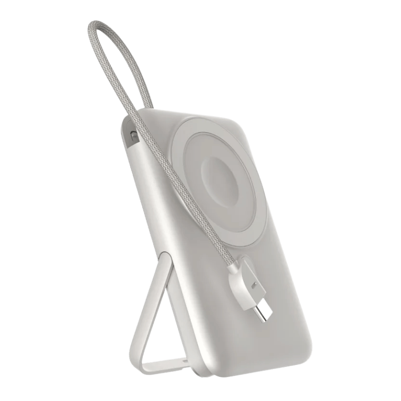 CARGADOR DEVIA EXTREME SPEED SERIES 22.5W 4 IN 1 MAGNETIC POWER BANK WITH BRACKET AND BUILT-IN CABLE