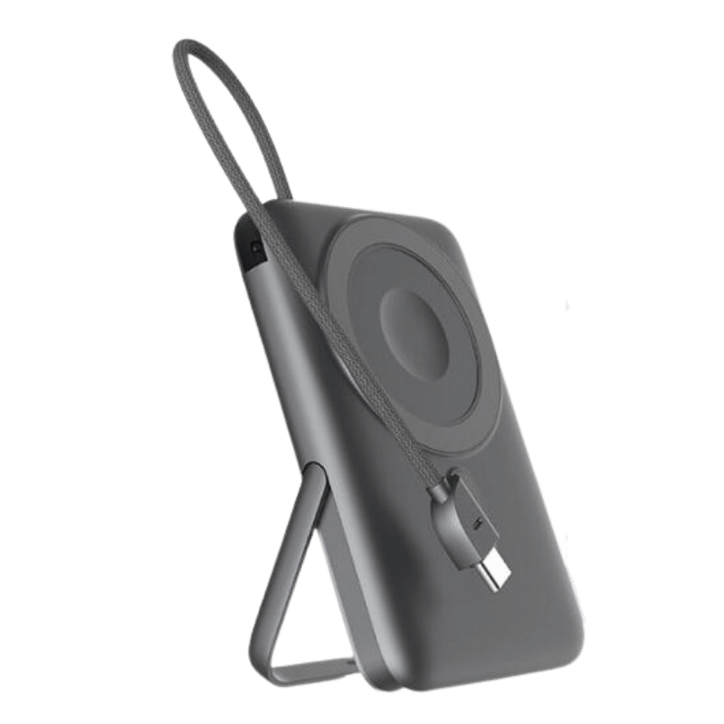 CARGADOR DEVIA EXTREME SPEED SERIES 22.5W 4 IN 1 MAGNETIC POWER BANK WITH BRACKET AND BUILT-IN CABLE