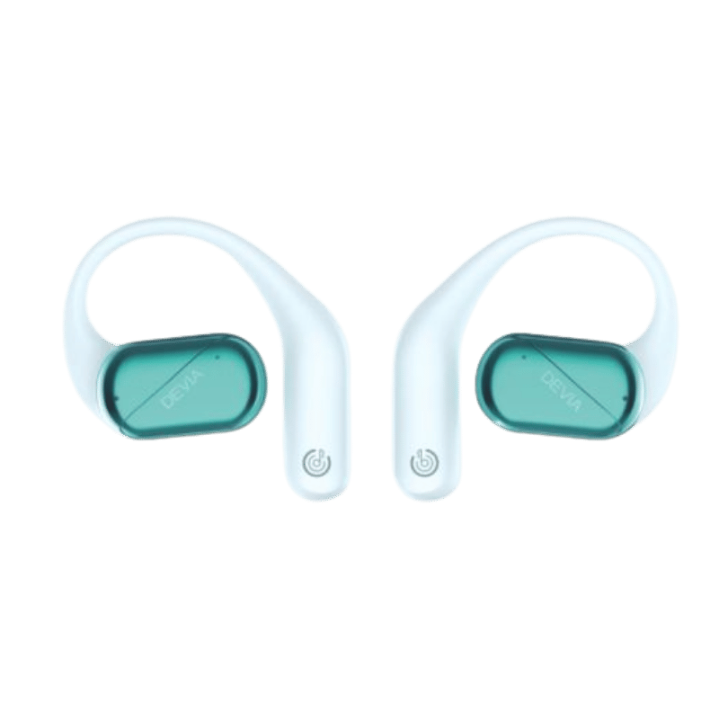 AURICULARES Devia OWS Lite1 open-ear inalámbricos Bluetooth – Celeste