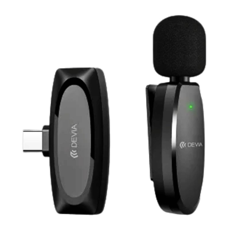 MICROFONO Devia Kintone inalámbrico USB-C corbatero para celular