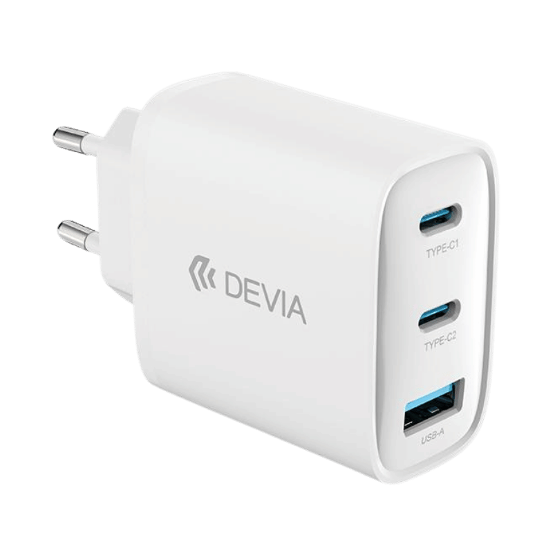 devia extreme speed cargador 65 w gan con cable 2 m blanco