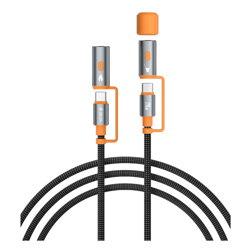 CABLE Devia Ultra2 USB-C a USB-C 240W multifunción con linterna y encendedor 1,5 m