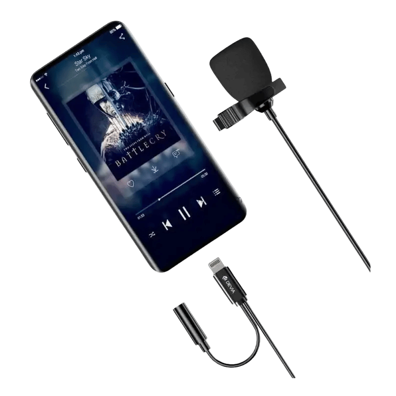 MICROFONO Devia Smart con cable Lightning corbatero para iPhone
