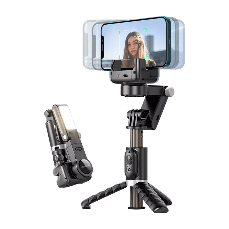 TRIPODE Devia de escritorio multifunción con gimbal y palo selfie