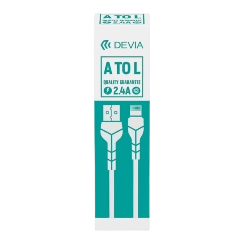 CABLE Devia Kintone USB-A a Lightning 2,4A 1 m
