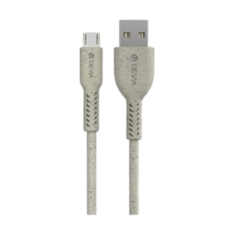 CABLE Devia Plant Straw ecológico USB-A a Micro USB 1 m