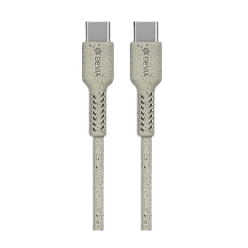 CABLE Devia Plant Straw ecológico USB-C a USB-C 1 m