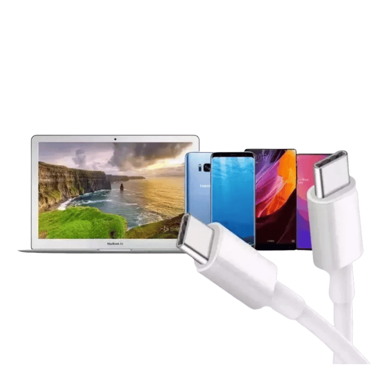 CABLE  GLOBAL USB-C a USB-C Tipo C 1 Metro Carga Rápida y Datos
