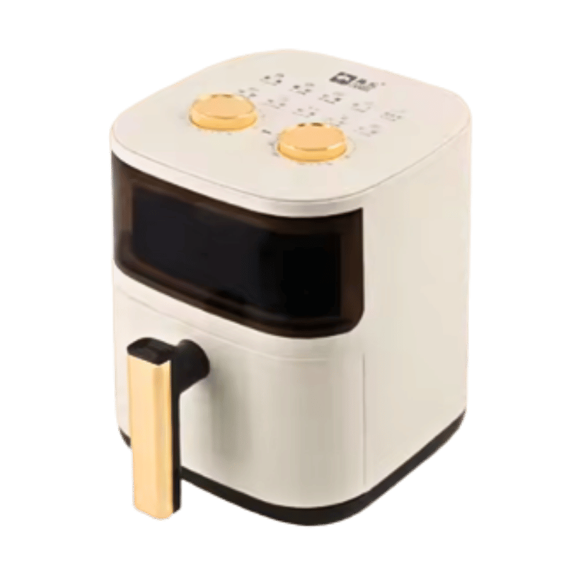 Freidora de aire analógica de 6 litros con viso Beige