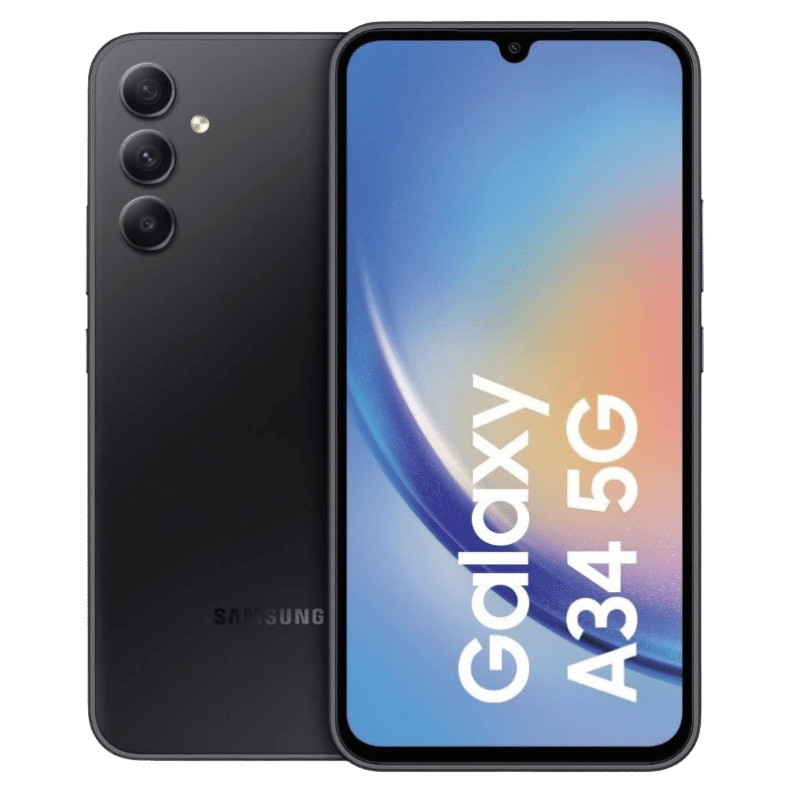 Smartphone Samsung Galaxy a34 Posterior Negro Trple Camara 48MP + 8MP + 5MP Frontal 