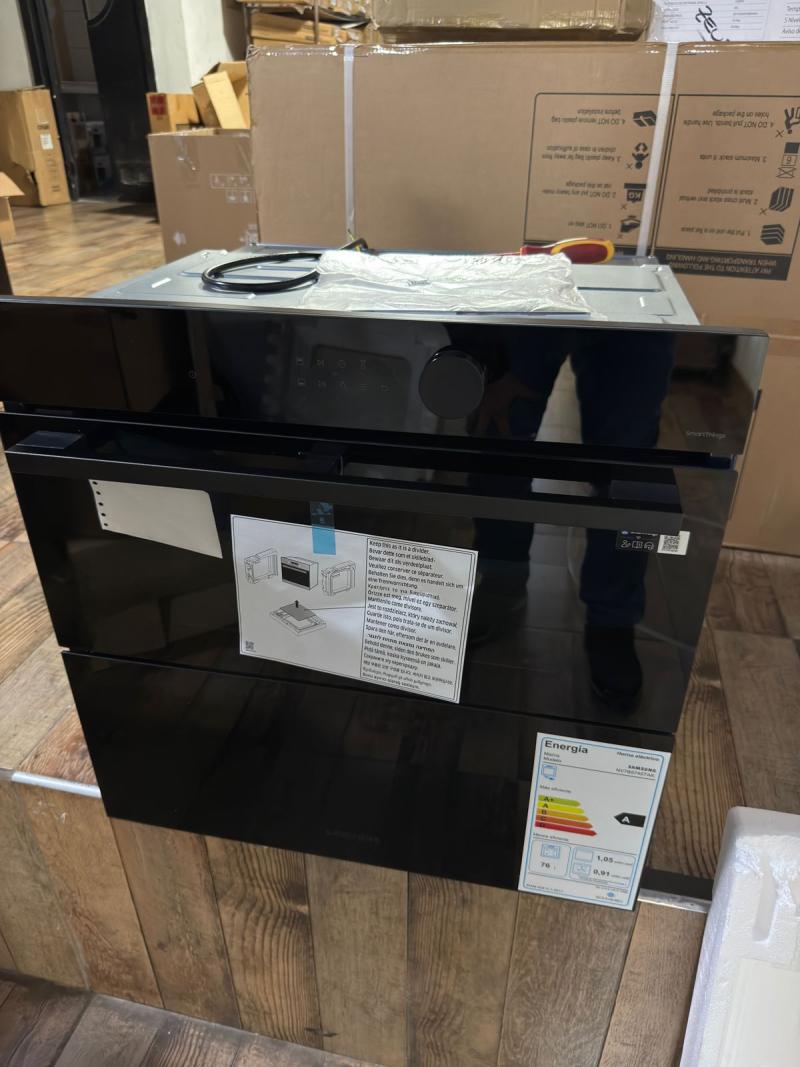 Horno Electrico Samsung wifi Bespoke Dual Cook Flex con Vapor sanv7b5745tak Outlet