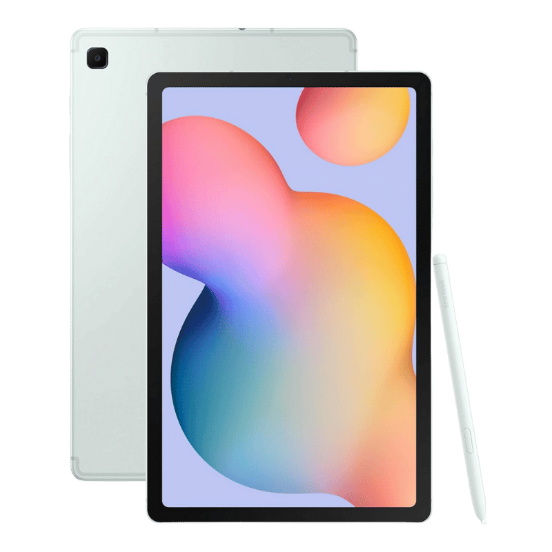 Tablet Samsung Galaxy S6 Lite SM-P620 Posterior Verde y frontal