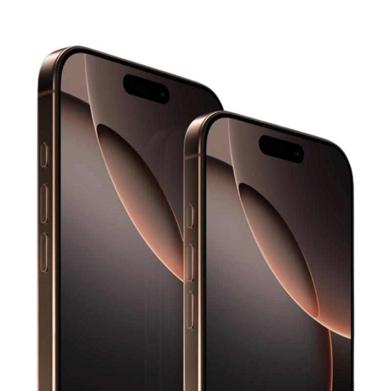Smartphone Apple iPhone 16 Pro Lateral frontal Pantalla tamaño 6,3 Pulgadas