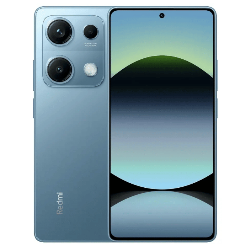 Smarphone Xiaomi Redmi Note 14S Frontal y Posterior Azul Tres camaras 