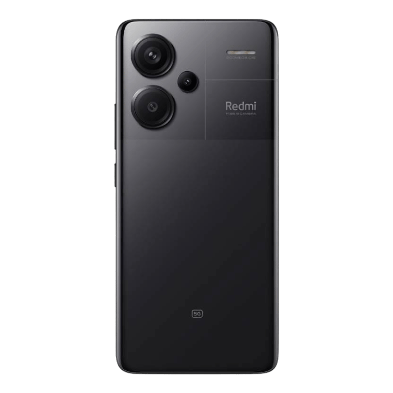 Vista trasera del Xiaomi Redmi Note 13 Pro Plus 5G, con triple cámara de 200MP y diseño innovador, ideal para capturar momentos con gran detalle