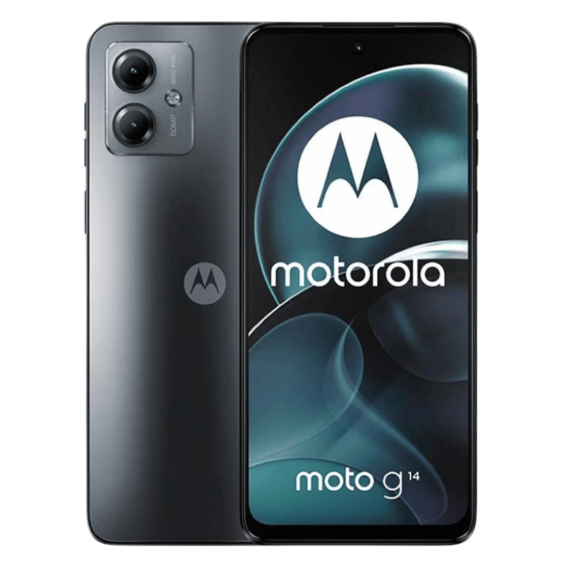 Smartphone Motorola Moto G14 con procesador Unisoc T616 y 4GB de RAM, cuotas sin interés y delivery