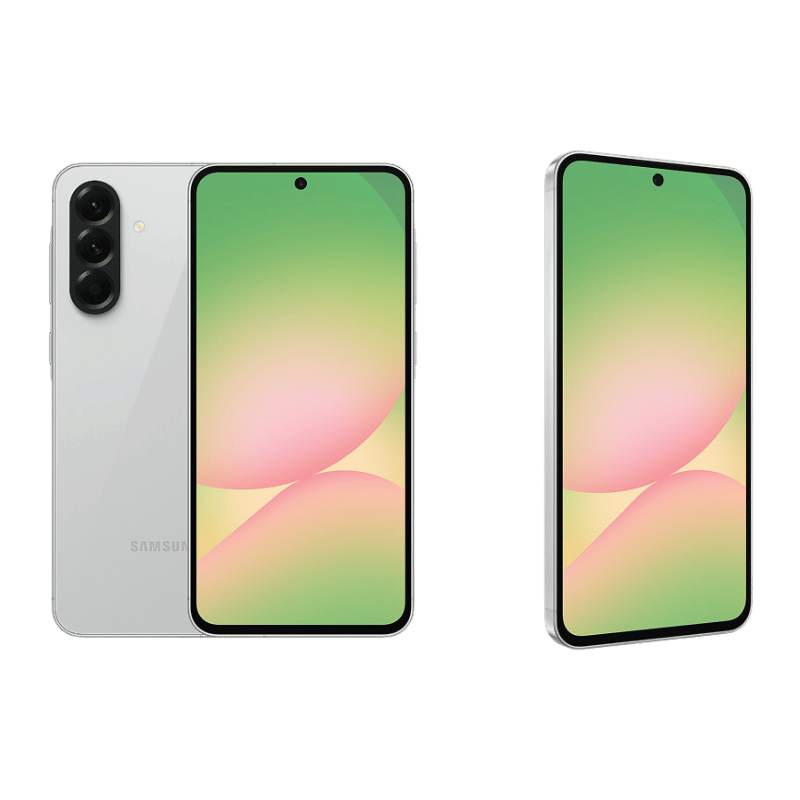 Smartphone Samsung Galaxy A56 5G Posterior Blanco Lateral Frontal con envío a toda argentina