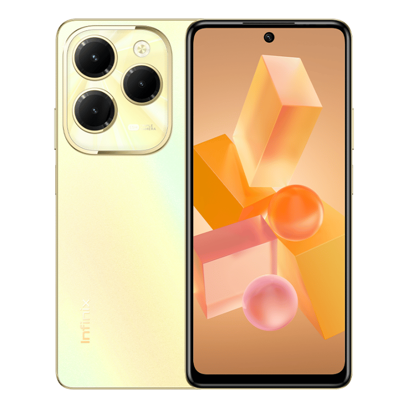 INFINIX HOT 40 PRO en color amarillo, smartphone económico y efectivo, disponible con envío a todo el país
