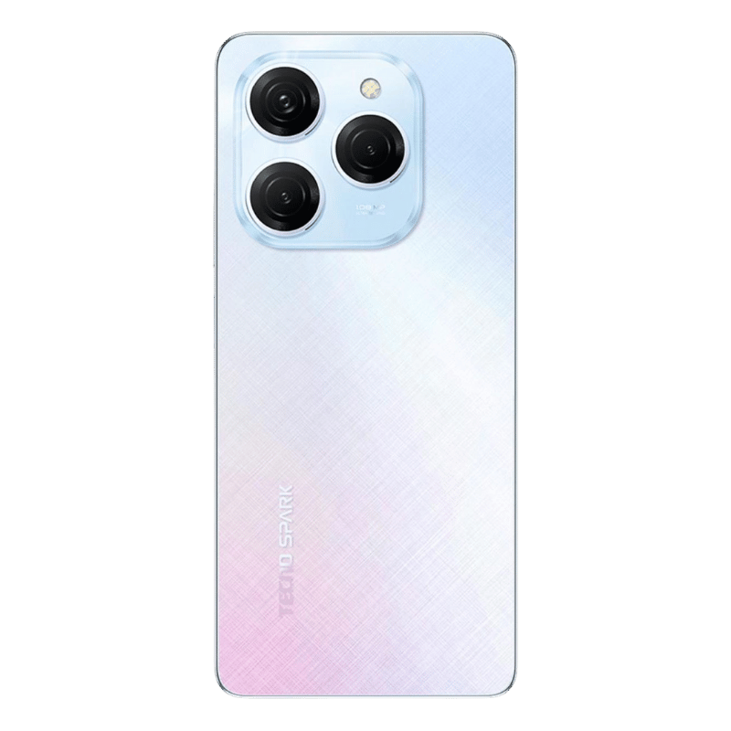 Vista trasera del INFINIX HOT 40 PRO, con cámara dual de 50 MP y diseño elegante, ideal para quienes buscan calidad y rendimiento