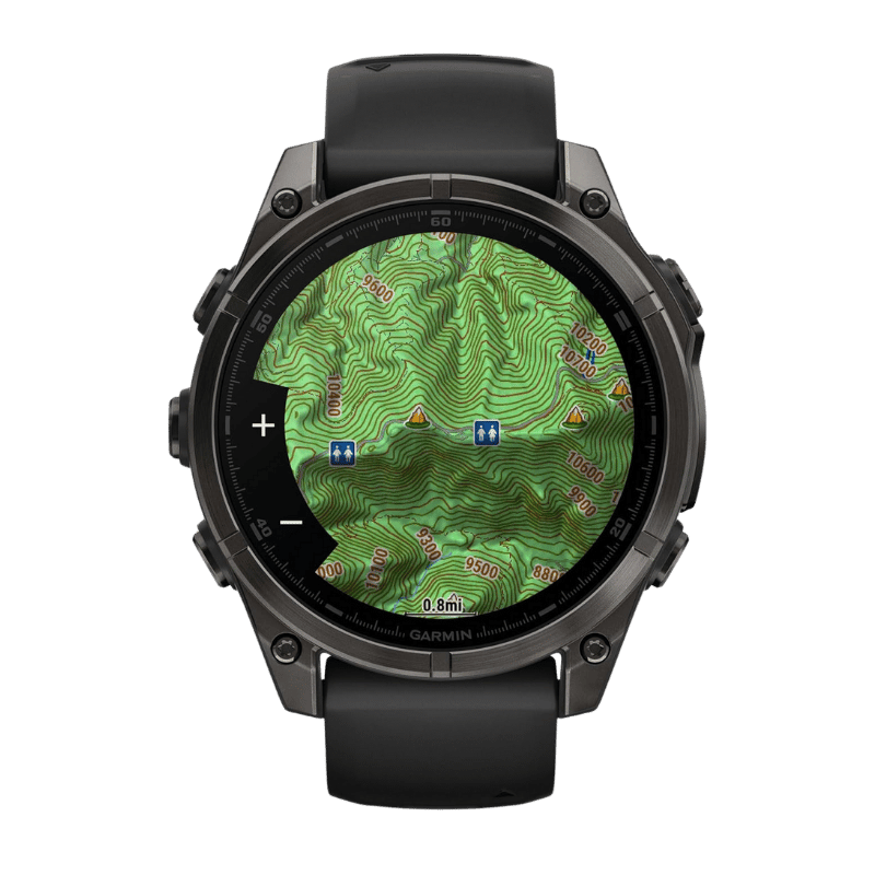 Reloj Garmin Fenix 8 51mm AMOLED Sapphire Premium Multisport GPS Watch DLC Gris Carbón/Negro Cable Tipo C