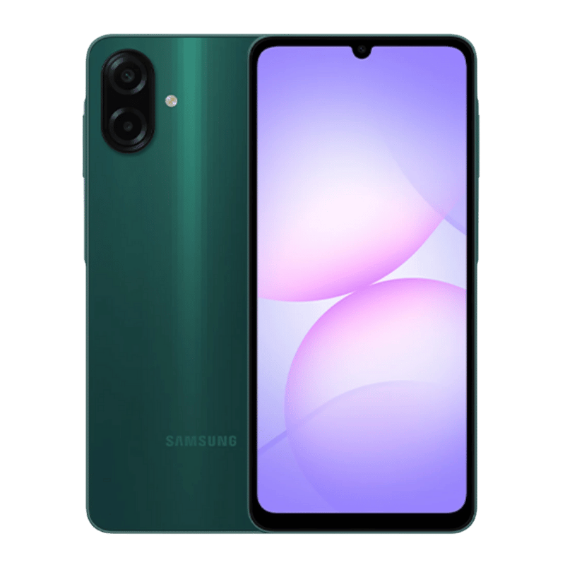 Smartphone Samsung Galaxy A07 Posterior Verde doble Camara  50MP + 2MP Frontal  Pantalla tamaño 6.7 Pulgadas