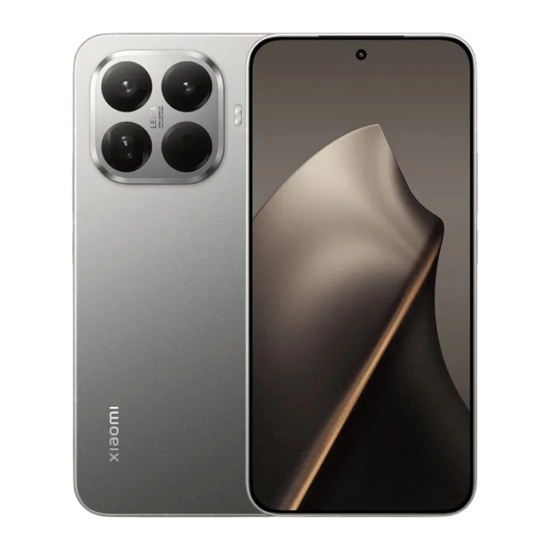 Xiaomi 15T Pro color gris vista frontal y posterior