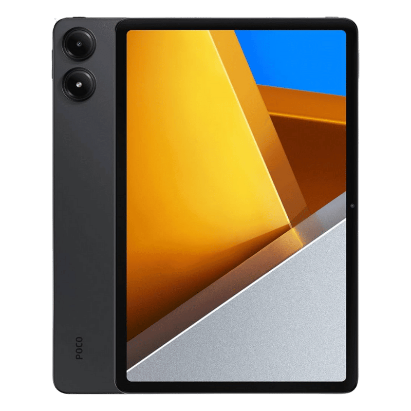 Tablet Xiaomi Redmi Poco Pad 8Negro oscuro frontal Pantalla tamaño 12,1 pulgadas