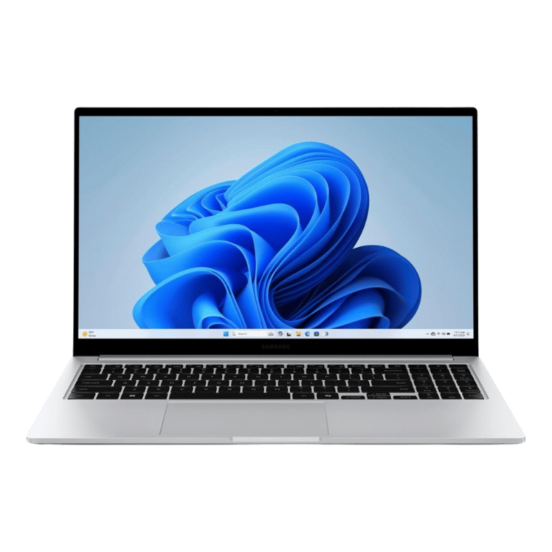 NOTEBOOK SAMSUNG BOOK4 NP750XGK 7150U vista frontal color plateada