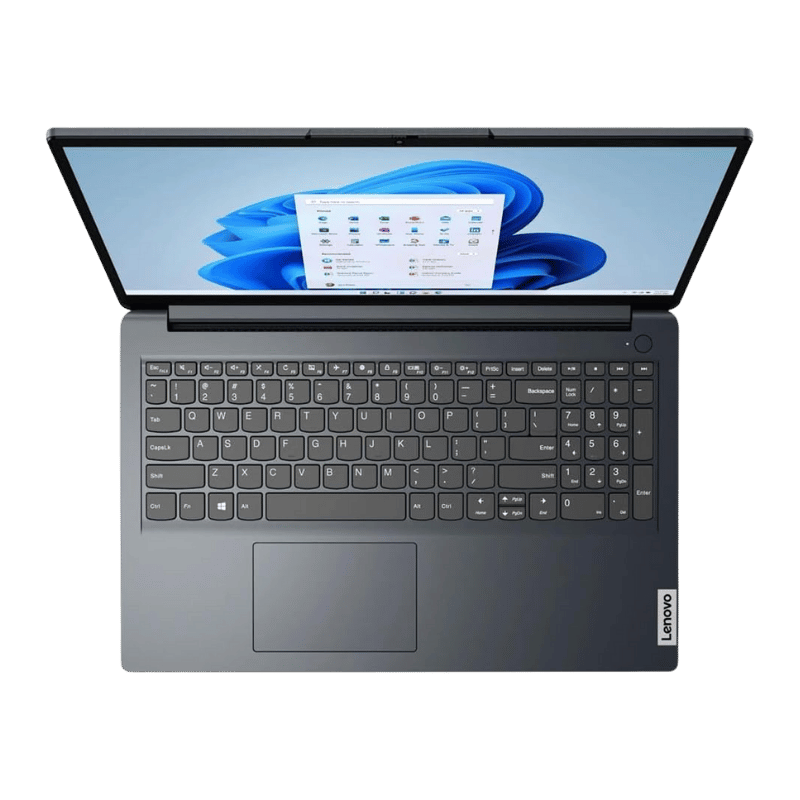 Notebook Lenovo 82VG00R2US RYZEN 3 7320U color negro vista superior